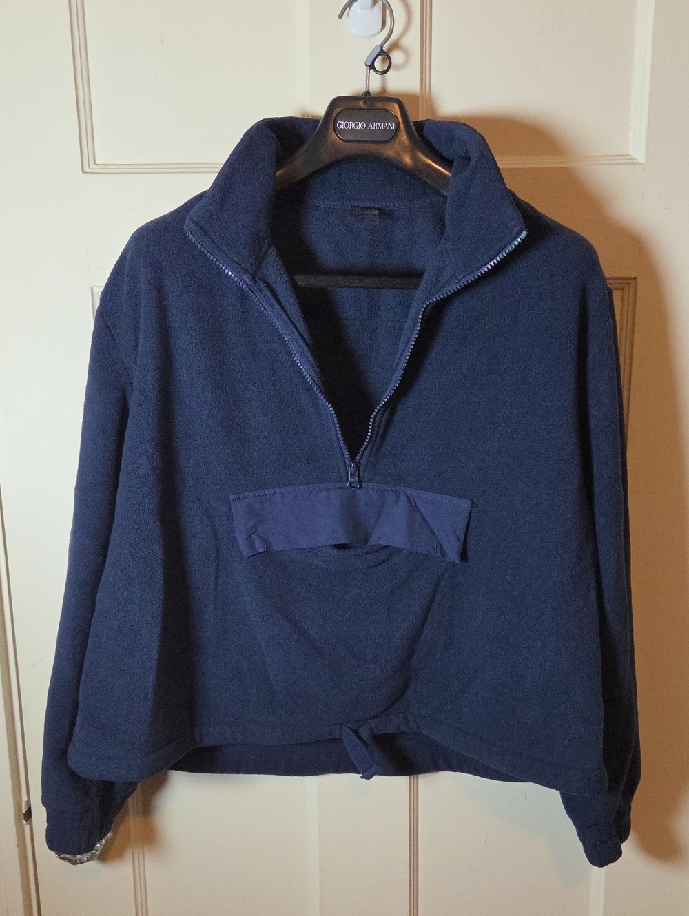 Splendid Studio Women's Half-Zip Fleece Pullover In Navy Size Large